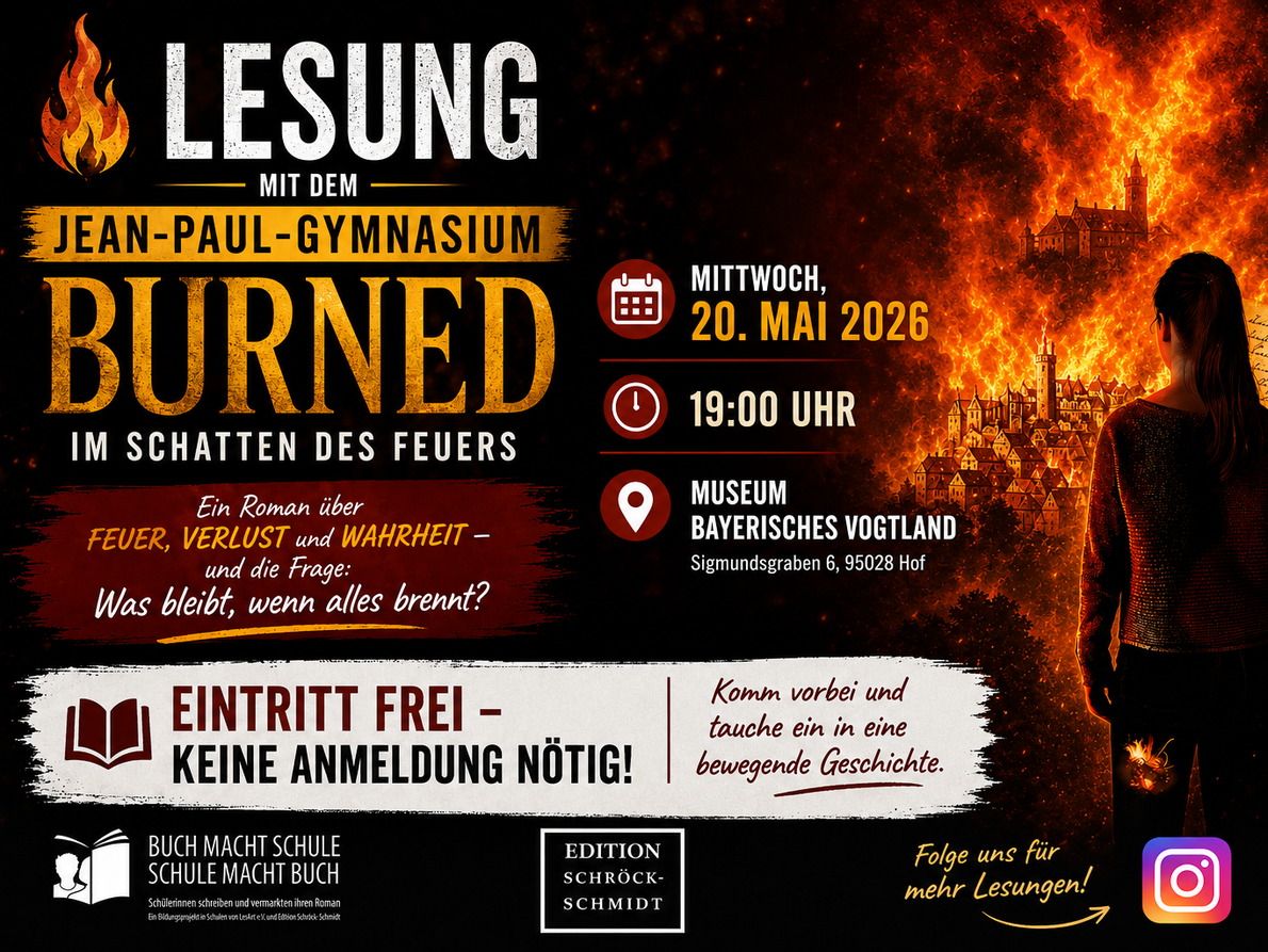 Lesung „Burned. Im Schatten des Feuers“